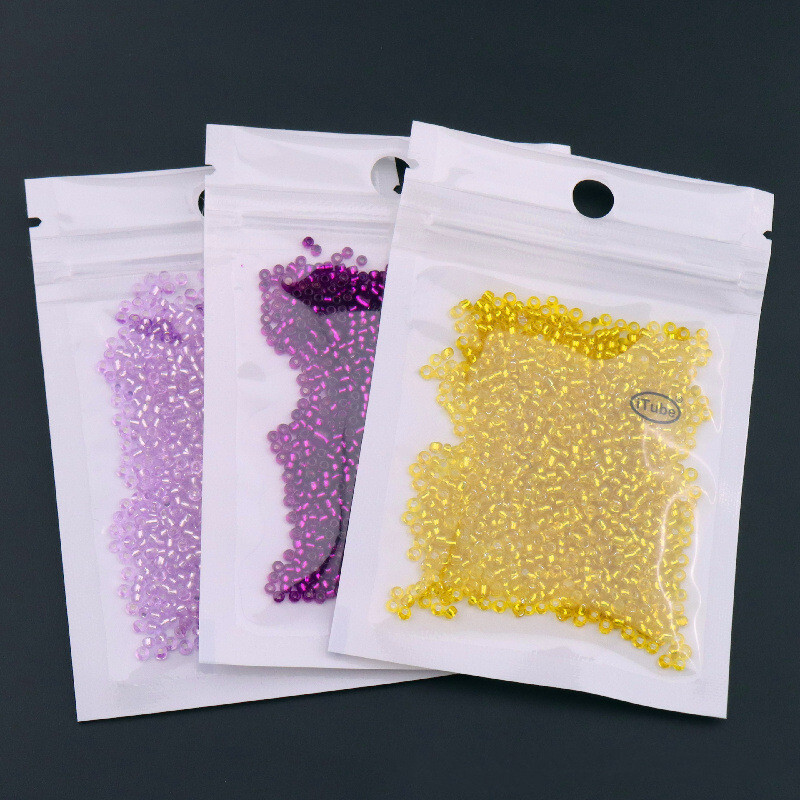 Aukštos kokybės 2/3/4 mm sudrėkintas sidabrinis stiklinis ryžių karoliukai palaidi karoliukai siuvinėjimas „pasidaryk pats“ karoliukų iškalimo medžiaga Naminiai papuošalų priedai