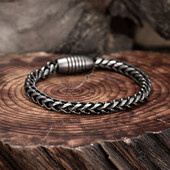 Nova personalizirana narukvica od nehrđajućeg čelika za motocikle za muškarce Ženski retro lanac Narukvica od lanca za motocikle Dizajn magnetske kopče