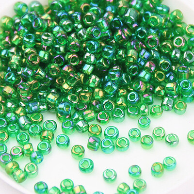 1,5 mm-es 2 mm-es 3 mm-es 4 mm-es távtartó üvegmaggyöngyök AB Színes cseh üveg maggyöngy kézzel készített ékszerekhez barkácsolás ruhakészítés varrógyöngy