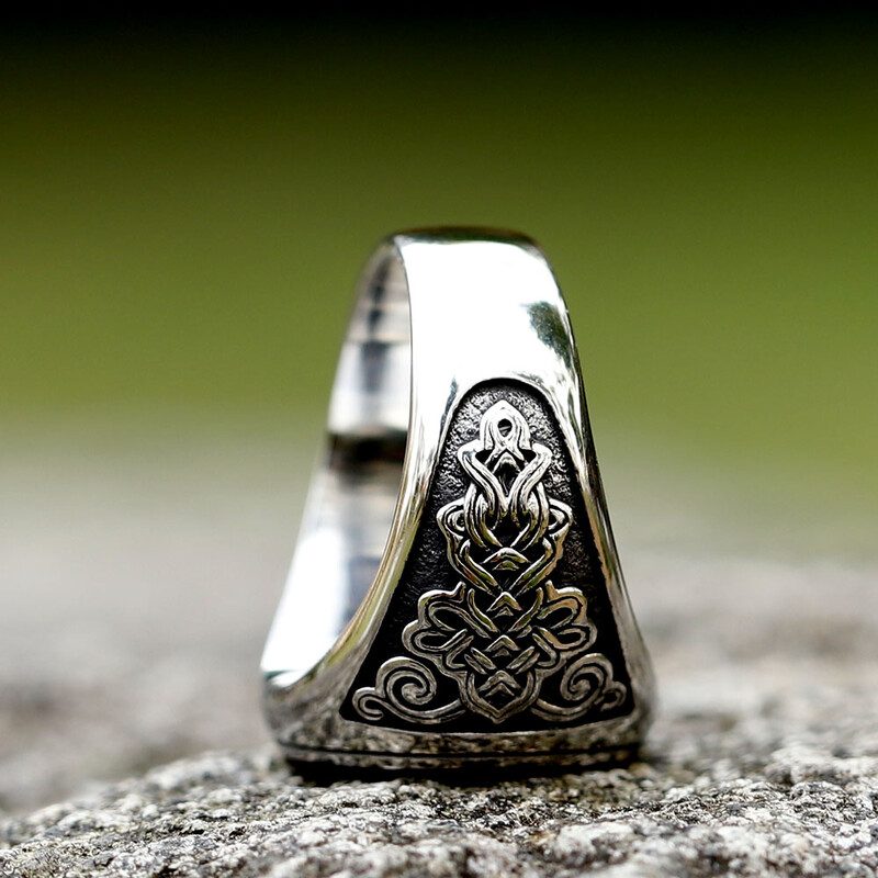 2023. gada vīriešu 316 l nerūsējošā tērauda gredzens Īpaša dizaina bruņinieku modes gredzens vīriešiem Eleganta iedomātā Helovīna rotaslieta bezmaksas piegāde