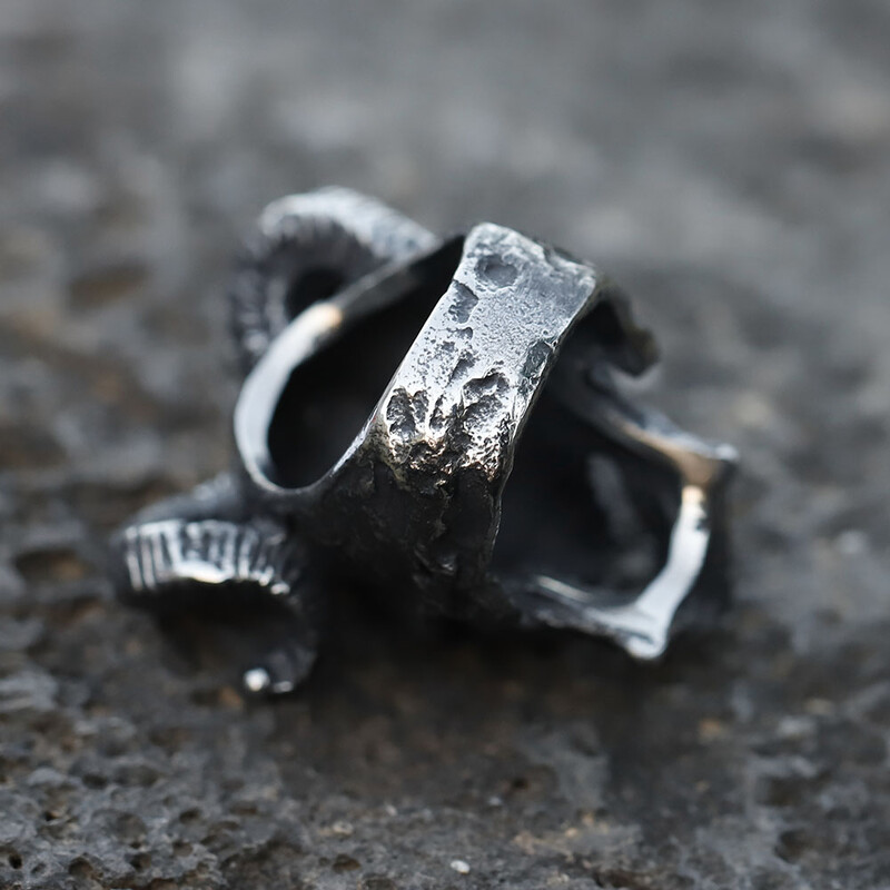 2023 ÚJ Férfi 316 literes rozsdamentes acél gyűrűk Gothic Punk Satanic Devil Skull Ring Vintage Steam punk ékszerek Ajándékok ingyenes szállítás