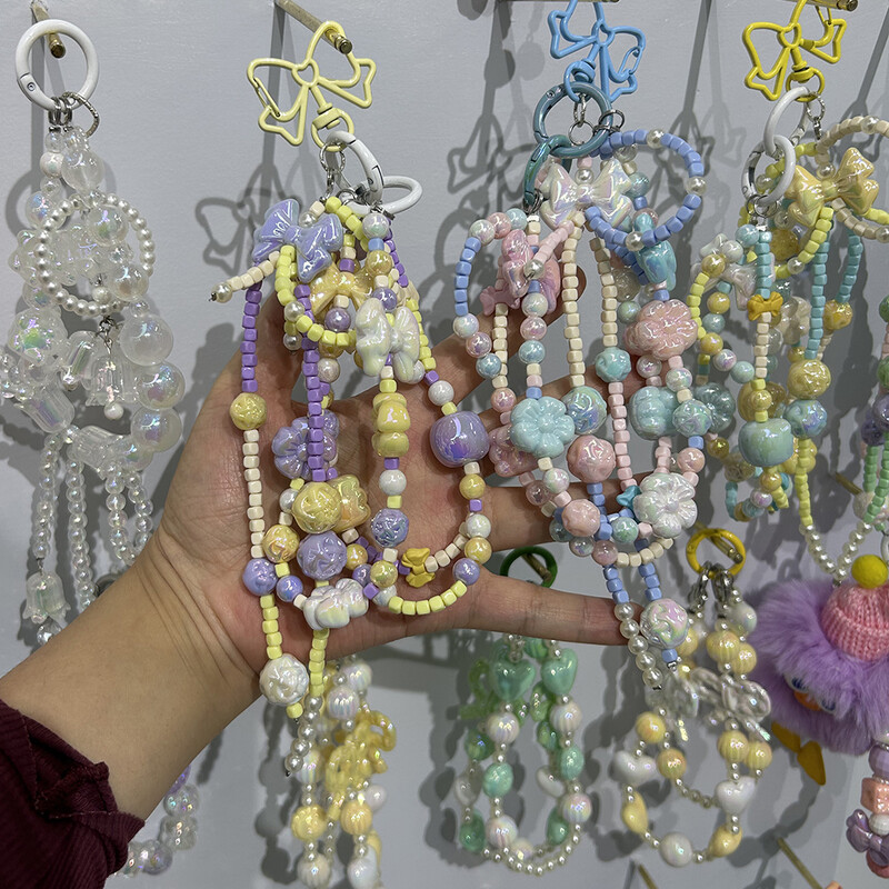 UV bevonatú vegyes stílusú átlátszó akril gyöngyök színes masni virág medve gyöngyök ékszerkészítéshez nyaklánc kézműves barkács kiegészítők