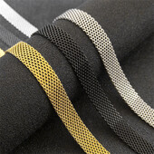 Colier cu lanț de rețea plată pentru femei, bărbați, din oțel inoxidabil, plasă de culoare aurie, coliere pentru claviculă, choker, bijuterii, cadou de nuntă joyas