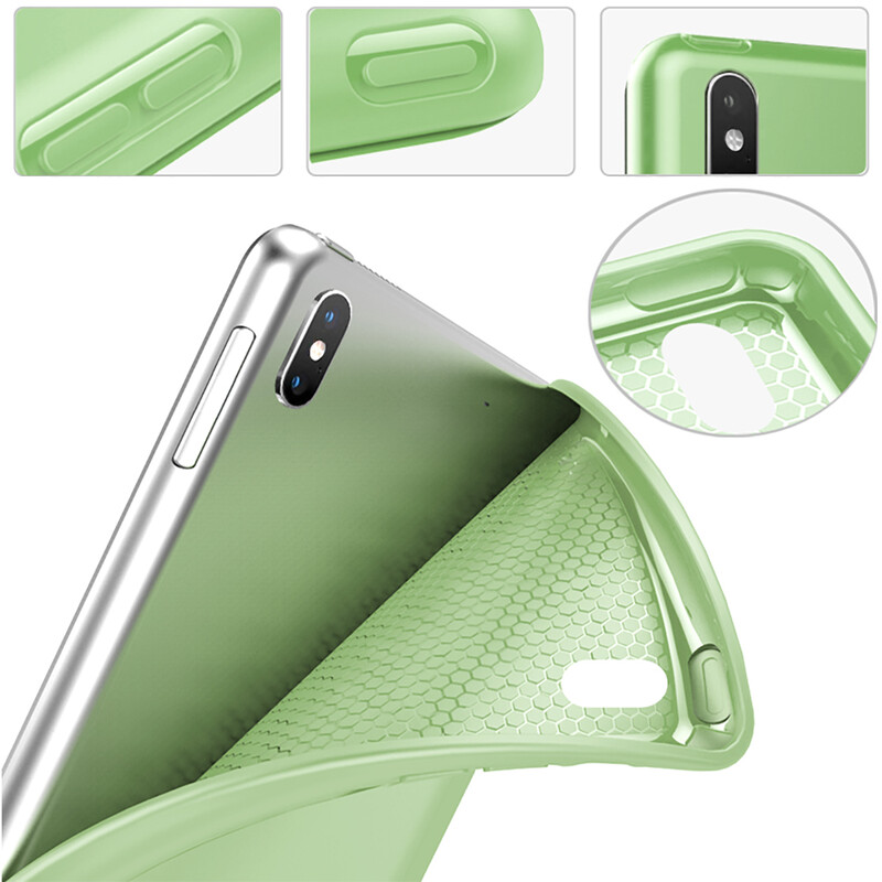 Sillicon tok Huawei MatePad Pro10.8 MRX-W09 összecsukható állványhoz, táblagép kihajtható burkolatához MatePad Pro 10.8 tokhoz