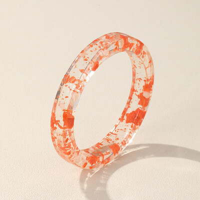 GuanLong μοντέρνα πολύχρωμα μανσέτα από ρητίνη βραχιόλια για γυναίκες Λεπτά γεωμετρικά στρογγυλά βραχιόλια βραχιόλια για κορίτσια Χέρι μόδας κοσμήματα δώρο