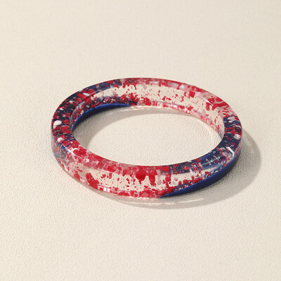 GuanLong μοντέρνα πολύχρωμα μανσέτα από ρητίνη βραχιόλια για γυναίκες Λεπτά γεωμετρικά στρογγυλά βραχιόλια βραχιόλια για κορίτσια Χέρι μόδας κοσμήματα δώρο