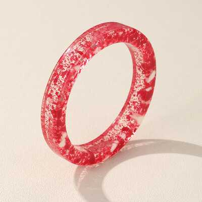 GuanLong μοντέρνα πολύχρωμα μανσέτα από ρητίνη βραχιόλια για γυναίκες Λεπτά γεωμετρικά στρογγυλά βραχιόλια βραχιόλια για κορίτσια Χέρι μόδας κοσμήματα δώρο