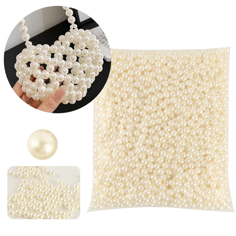 3 mm 4 mm 5 mm 6 mm 8 mm 10 mm 12 mm okruglog oblika ABS biserne perle za perle plastične proizvodne kuglice Ručno lemljenje