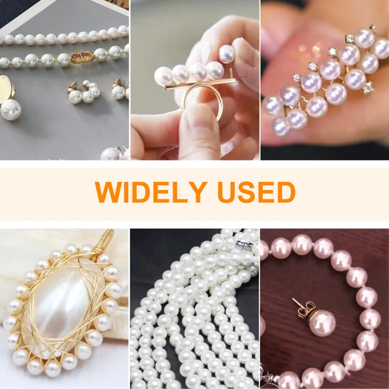 3 mm 4 mm 5 mm 6 mm 8 mm 10 mm 12 mm okruglog oblika ABS biserne perle za perle plastične proizvodne kuglice Ručno lemljenje