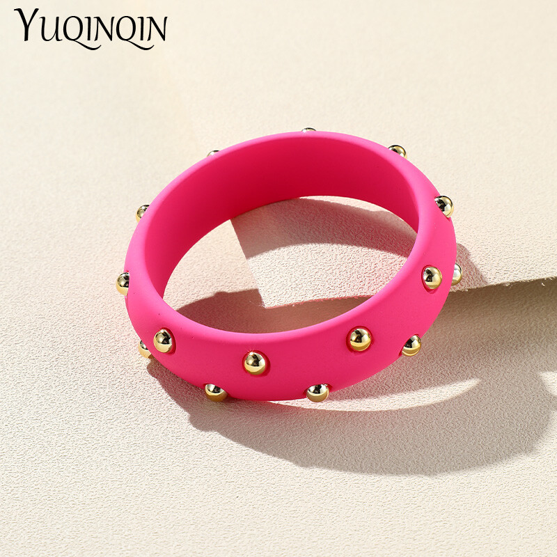 Naujos vintažinės dervos krištolinės apyrankės moterims korėjietiškos geometrinės plačios apvalios rankogalių apyrankės, žavios, madingos auksinės spalvos papuošalai