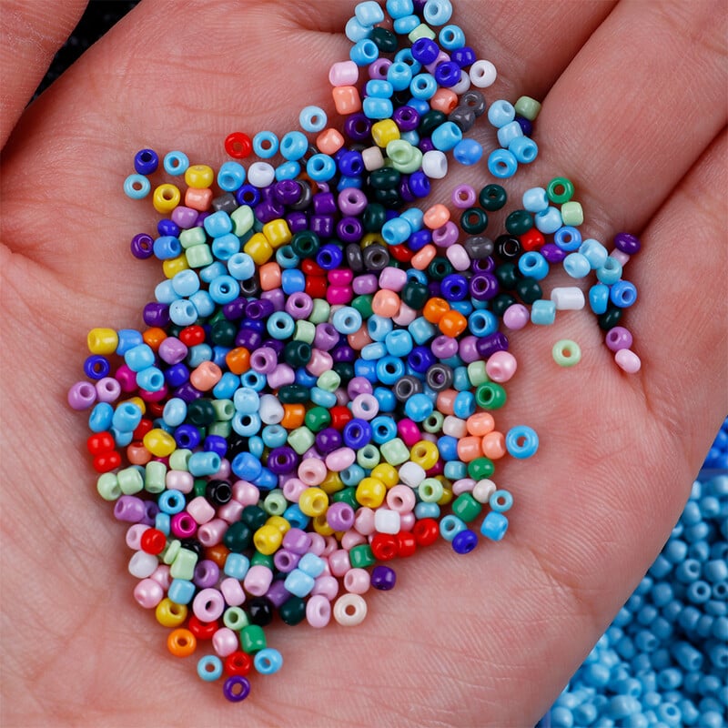 2/3/4mm okrúhle sklenené korálky, rozperné voľné korálky na DIY remeslá, výrobu šiat, odevov, šitie korálkov G0620