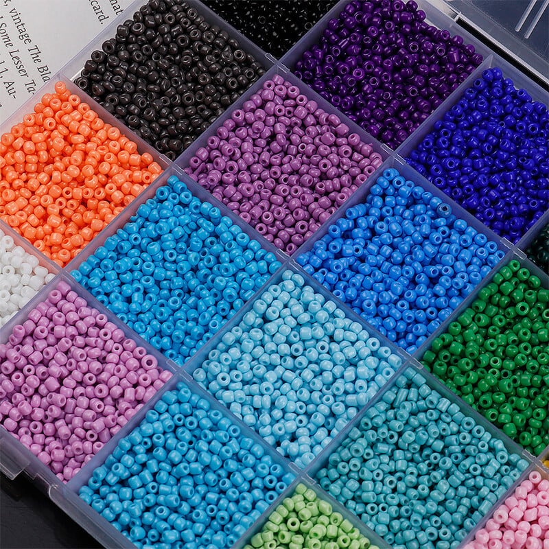 2/3/4mm okrúhle sklenené korálky, rozperné voľné korálky na DIY remeslá, výrobu šiat, odevov, šitie korálkov G0620