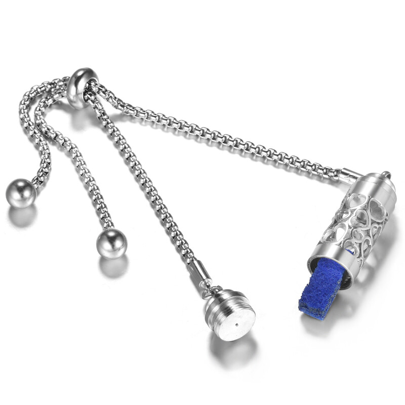 Aromaterapija Narukvica lančić od titanijskog čelika Narukvica od nehrđajućeg čelika Podesivi medaljoni za parfeme Difuzor eteričnog ulja Nakit