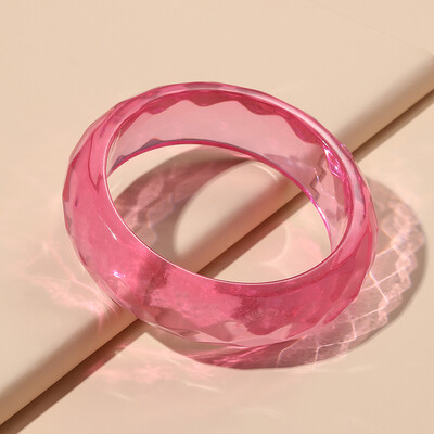 Brățări late colorate cu manșetă pentru femei Trending din rășină acrilică Punk Fete Brățară Brelocuri gotice Bijuterii de modă Cadouri