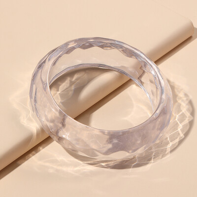 Brățări late colorate cu manșetă pentru femei Trending din rășină acrilică Punk Fete Brățară Brelocuri gotice Bijuterii de modă Cadouri