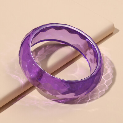 Brățări late colorate cu manșetă pentru femei Trending din rășină acrilică Punk Fete Brățară Brelocuri gotice Bijuterii de modă Cadouri