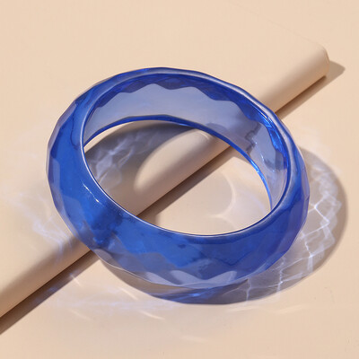 Brățări late colorate cu manșetă pentru femei Trending din rășină acrilică Punk Fete Brățară Brelocuri gotice Bijuterii de modă Cadouri