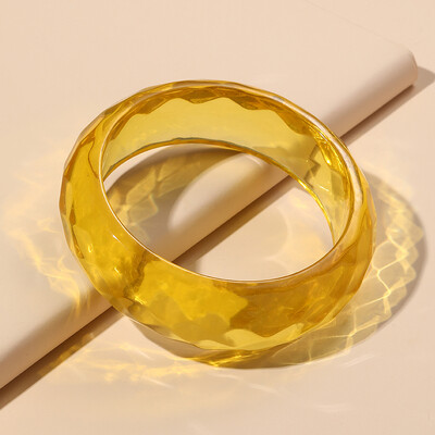 Brățări late colorate cu manșetă pentru femei Trending din rășină acrilică Punk Fete Brățară Brelocuri gotice Bijuterii de modă Cadouri