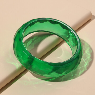 Brățări late colorate cu manșetă pentru femei Trending din rășină acrilică Punk Fete Brățară Brelocuri gotice Bijuterii de modă Cadouri