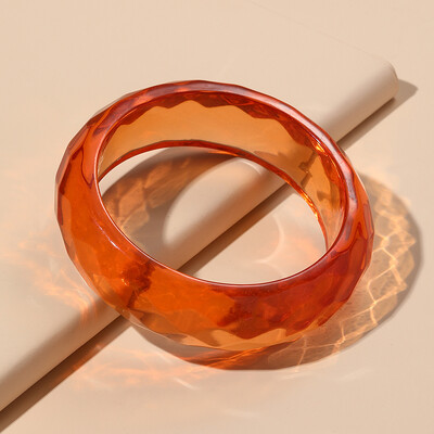 Brățări late colorate cu manșetă pentru femei Trending din rășină acrilică Punk Fete Brățară Brelocuri gotice Bijuterii de modă Cadouri