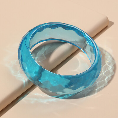 Brățări late colorate cu manșetă pentru femei Trending din rășină acrilică Punk Fete Brățară Brelocuri gotice Bijuterii de modă Cadouri