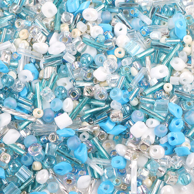 32 szín Üveggyöngyök Charm cseh lyukkal Üvegmag gyöngyök barkács karkötő gyöngyök ékszerkészítési kiegészítők E0333