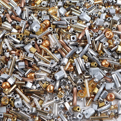 32 szín Üveggyöngyök Charm cseh lyukkal Üvegmag gyöngyök barkács karkötő gyöngyök ékszerkészítési kiegészítők E0333