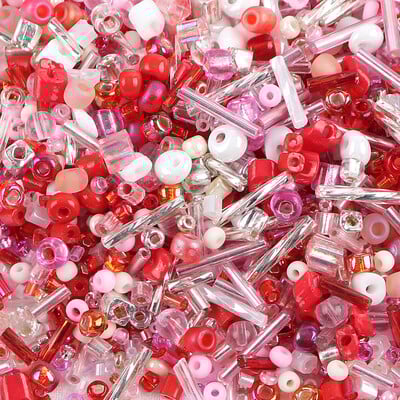 32 szín Üveggyöngyök Charm cseh lyukkal Üvegmag gyöngyök barkács karkötő gyöngyök ékszerkészítési kiegészítők E0333