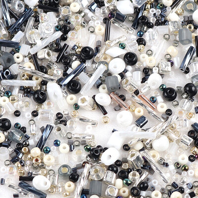 32 szín Üveggyöngyök Charm cseh lyukkal Üvegmag gyöngyök barkács karkötő gyöngyök ékszerkészítési kiegészítők E0333