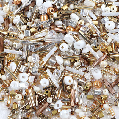 32 szín Üveggyöngyök Charm cseh lyukkal Üvegmag gyöngyök barkács karkötő gyöngyök ékszerkészítési kiegészítők E0333