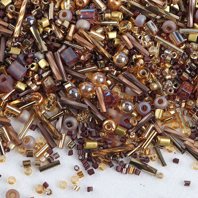 32 szín Üveggyöngyök Charm cseh lyukkal Üvegmag gyöngyök barkács karkötő gyöngyök ékszerkészítési kiegészítők E0333