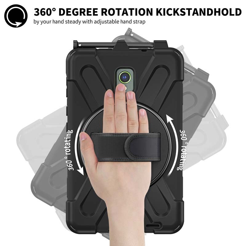 Husa rezistenta la socuri pentru Samsung Galaxy Tab Active5 SM-X300 X306B Active3 T570 T575 Husa Active 5 3 8.0 suport cu curea de umar