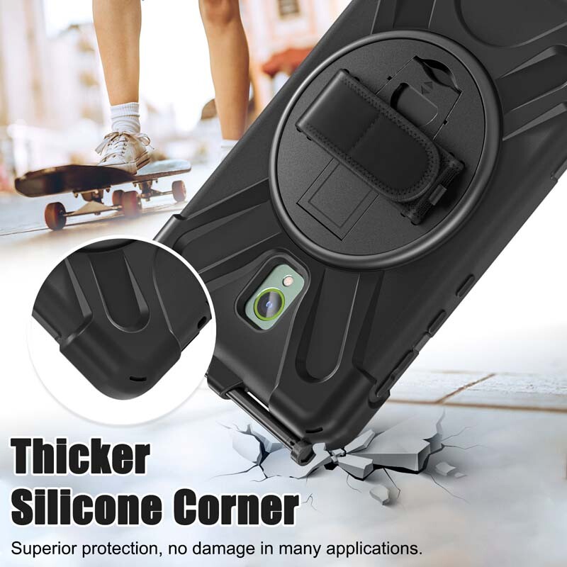 Husa rezistenta la socuri pentru Samsung Galaxy Tab Active5 SM-X300 X306B Active3 T570 T575 Husa Active 5 3 8.0 suport cu curea de umar