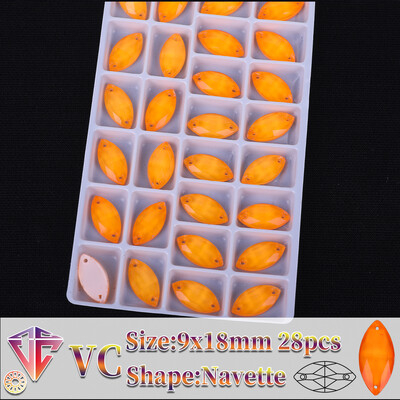 VC neon fluoreszkáló lószem varrni strasszra Navette varrás gyémánt üveg gyémánt lapos hátú barkács kiegészítők esküvő