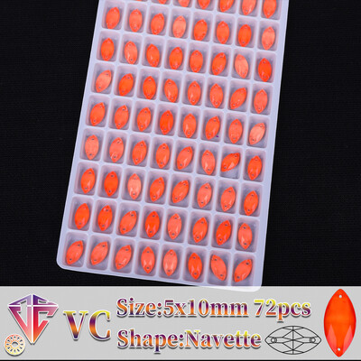 VC neon fluoreszkáló lószem varrni strasszra Navette varrás gyémánt üveg gyémánt lapos hátú barkács kiegészítők esküvő