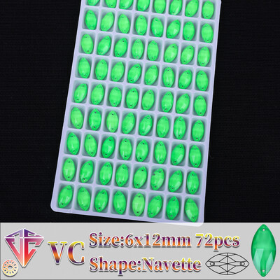 VC neon fluoreszkáló lószem varrni strasszra Navette varrás gyémánt üveg gyémánt lapos hátú barkács kiegészítők esküvő