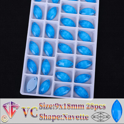 VC neon fluoreszkáló lószem varrni strasszra Navette varrás gyémánt üveg gyémánt lapos hátú barkács kiegészítők esküvő