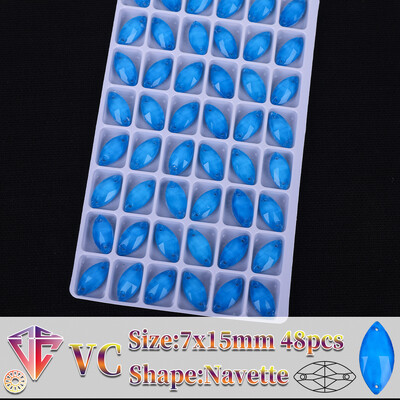 VC neon fluoreszkáló lószem varrni strasszra Navette varrás gyémánt üveg gyémánt lapos hátú barkács kiegészítők esküvő