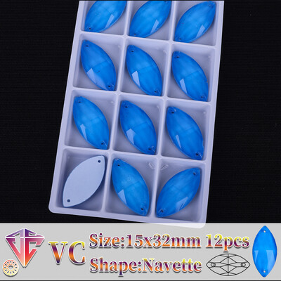 VC neon fluoreszkáló lószem varrni strasszra Navette varrás gyémánt üveg gyémánt lapos hátú barkács kiegészítők esküvő