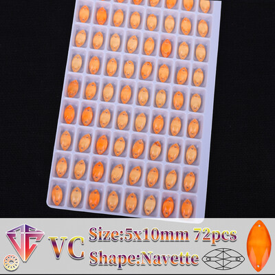 VC neon fluoreszkáló lószem varrni strasszra Navette varrás gyémánt üveg gyémánt lapos hátú barkács kiegészítők esküvő