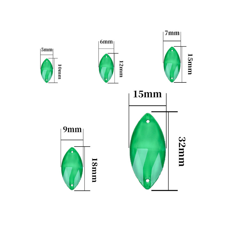 VC neon fluoreszkáló lószem varrni strasszra Navette varrás gyémánt üveg gyémánt lapos hátú barkács kiegészítők esküvő