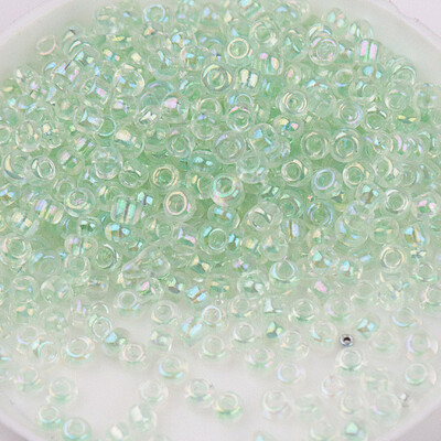 Mărgele de orez de sticlă de 1,5-4 mm de dimensiuni multiple, culoare magică, imitație transparentă, mărgele împrăștiate de culoare Nissan, accesorii pentru ciucuri cu margele DIY