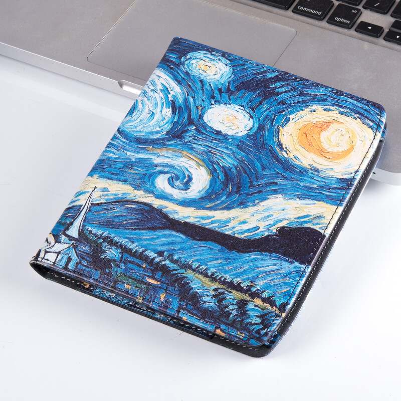 Husă cu suport pentru e-Reader Pocketbook 700 Era/Era Color - Husă de protecție premium din piele PU cu curea de mână și trezire automată a somnului