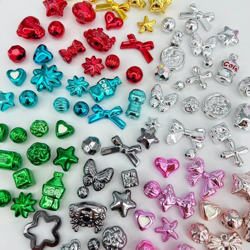 50/100g UV, kovová DIY ručne vyrobená materiálová taška retiazka na mobilný telefón šnúrka korálkový materiál luxusný tovar zmiešané šperky doplnky