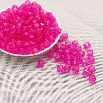 500g ručne korálkované DIY diamantové korálky tkané z gypsofily 10mm priehľadné štvorcové korálky tkané akrylové korálky voľné korálky na remeslá