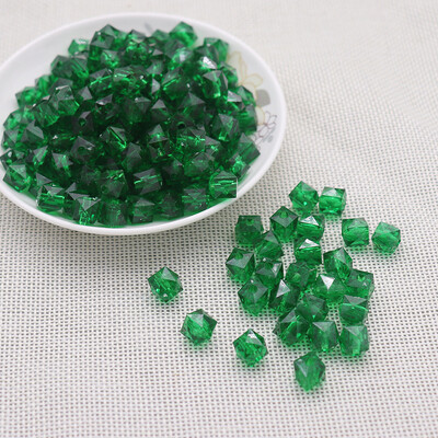 500g ručne korálkované DIY diamantové korálky tkané z gypsofily 10mm priehľadné štvorcové korálky tkané akrylové korálky voľné korálky na remeslá