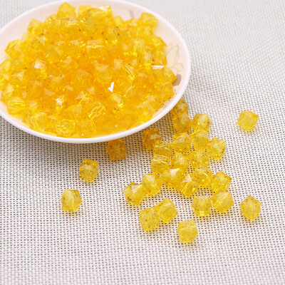 500g ručne korálkované DIY diamantové korálky tkané z gypsofily 10mm priehľadné štvorcové korálky tkané akrylové korálky voľné korálky na remeslá