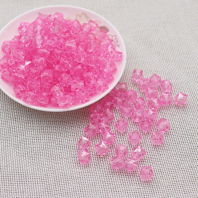 500g ručne korálkované DIY diamantové korálky tkané z gypsofily 10mm priehľadné štvorcové korálky tkané akrylové korálky voľné korálky na remeslá
