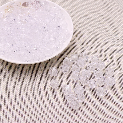 500g ručne korálkované DIY diamantové korálky tkané z gypsofily 10mm priehľadné štvorcové korálky tkané akrylové korálky voľné korálky na remeslá