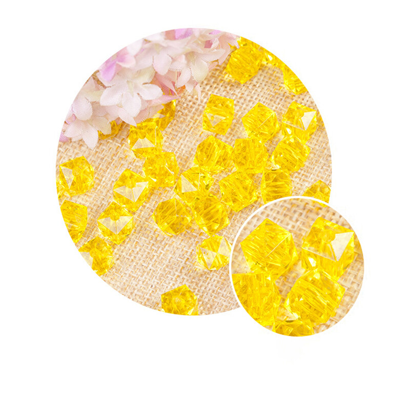 500g ručne korálkované DIY diamantové korálky tkané z gypsofily 10mm priehľadné štvorcové korálky tkané akrylové korálky voľné korálky na remeslá